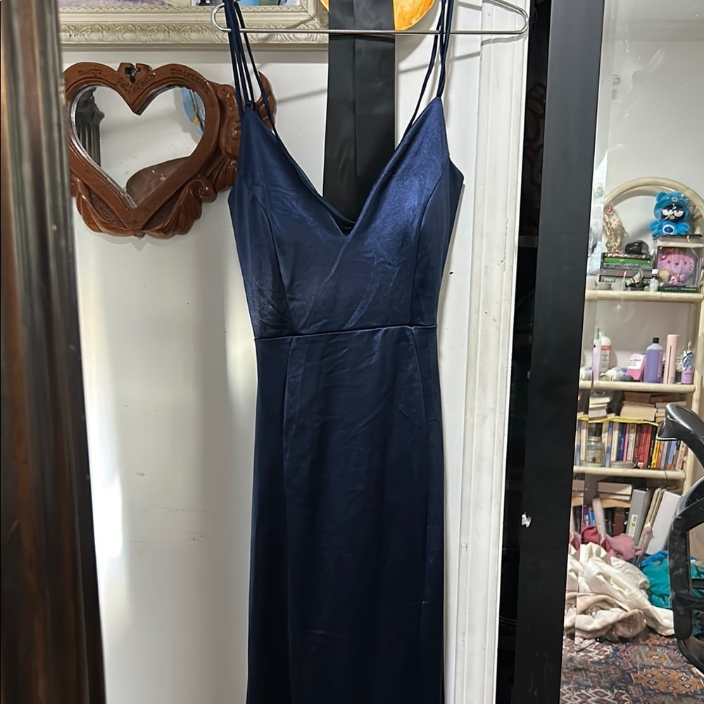 Elegant Navy Blue Dress